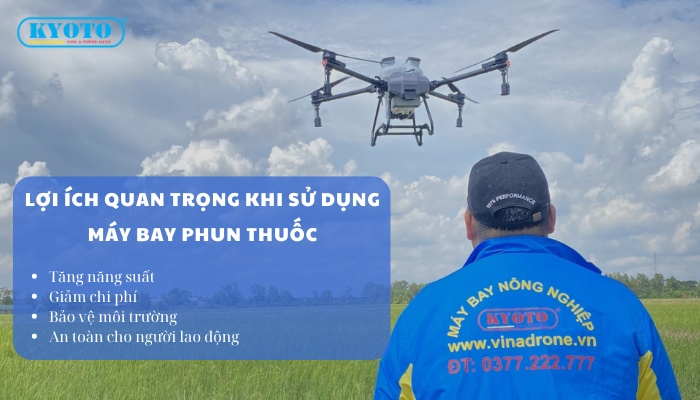 Lợi ích khi sử dụng máy bay phun thuốc