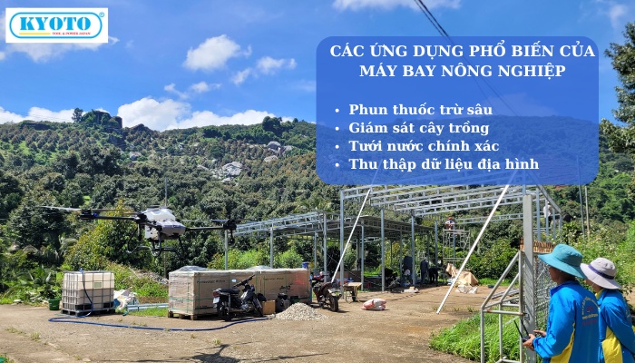 Ứng dụng phổ biến của máy bay nông nghiệp